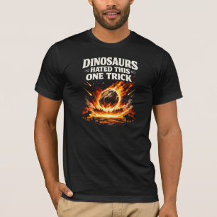 T-shirt sur l'extinction des dinosaures "Les din