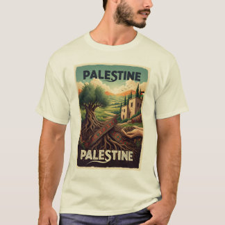 T-shirt sur l'héritage de l'olivier – Racines pale