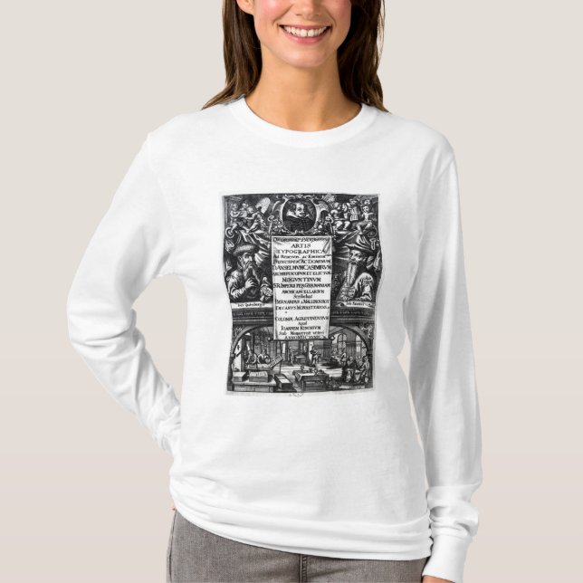 T-shirt 'Sur l'origine et l'histoire de Typography (Devant)