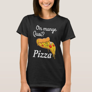 T-shirt Sur Manger Qui Pizza Pour Hommes Et Femmes