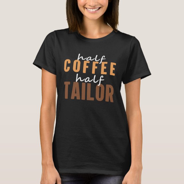 T-shirt Sur Mesure J'Aime Boire Du Café Chaud Dit (Devant)