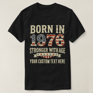 T-shirt Sur mesure Né en 1976 Anniversaire de l'université