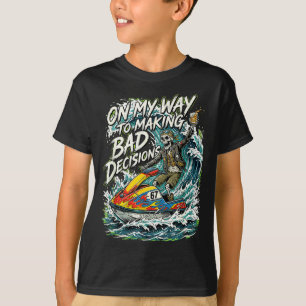 T-shirt Sur mon chemin en prenant de mauvaises décisions v