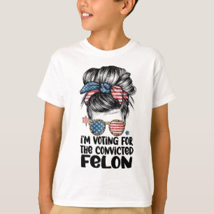 T-shirt Sur mon chemin pour voter pour un criminel Citatio