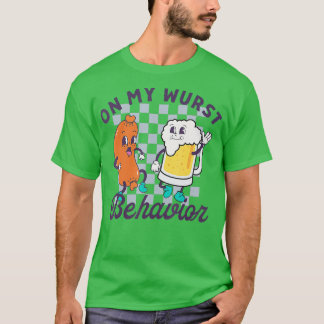 T-shirt Sur Mon Comportement Wurst Schnitzel Oktoberfest D