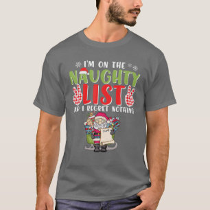 T-shirt Sur Naughty List Et Je Regrette Rien De Deer Chris