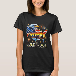 T-shirt Sur nous drôle Trump Gold Eagle L'Âge d'or de A