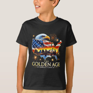 T-shirt Sur nous drôle Trump Gold Eagle L'Âge d'or de A