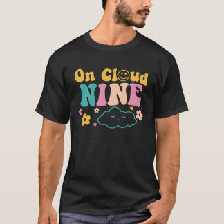 T-shirt Sur Nuage Neuf Ans Joyeux Anniversaire Pour Les En