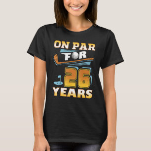 T-shirt Sur Par Pour 26 Ans Golf joueur 26e Anniversaire