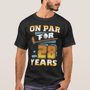 T-shirt Sur Parc Pour 28 Ans Golf joueur 28e Anniversaire