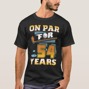 T-shirt Sur Parc Pour 54 Ans Golf joueur 54e Anniversaire