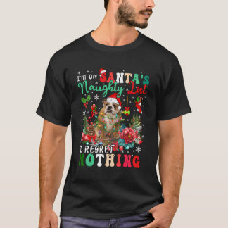 T-shirt Sur Père Noël liste vilaine Regret Nothing Xmas Bu