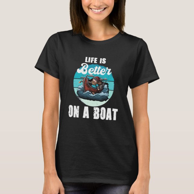 T-shirt Sur Un Bateau (Devant)