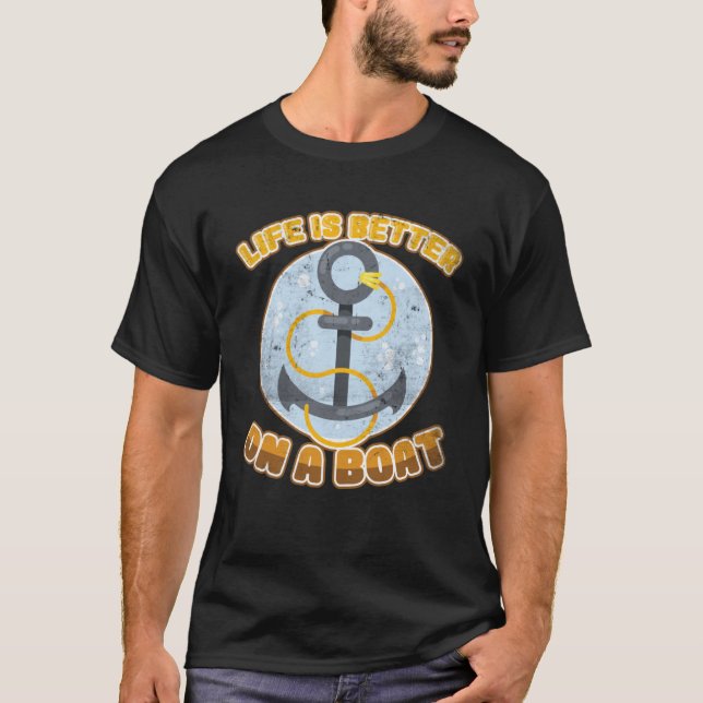 T-shirt sur un bateau (Devant)