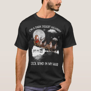 T-shirt Sur Un Cool De La Route Du Désert Sombre Vent Dans