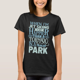 T-shirt sur un jet ski skimboard & scooter des eaux 1