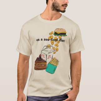 T-shirt Sur une chemise de régime de Voir-Nourriture
