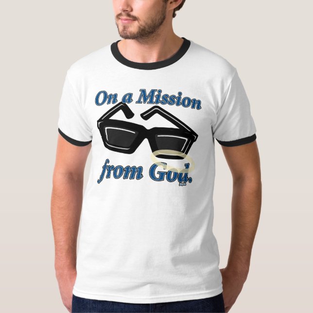 T-shirt Sur une mission de Dieu (Devant)