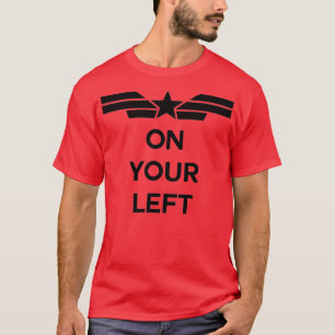 T-shirt Sur votre gauche noir