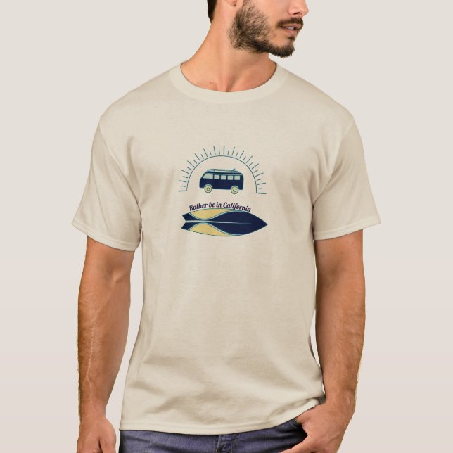 T-shirt Surboard et Camper California (Devant)