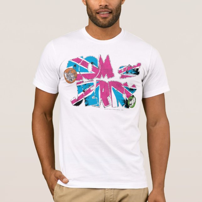T-shirt Surcharge Tom et Jerry UK (Devant)