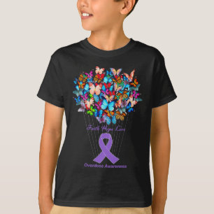 T-shirt Surdose de tournesol violet de papillon