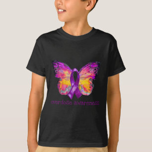 T-shirt Surdose Sensibilisation Beurre à ruban violet Grie
