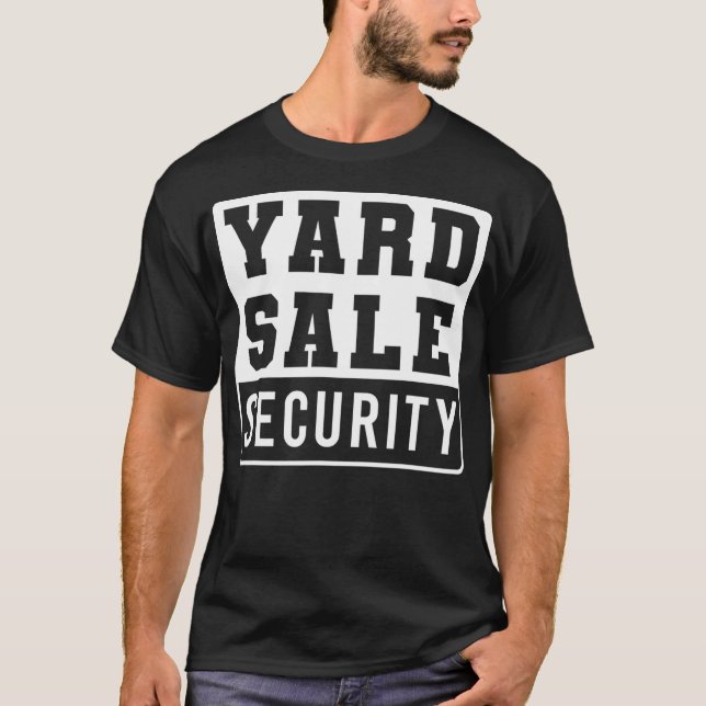 T-shirt Sûreté De Vente De Jardin Pour Le Marché Flea _1  (Devant)