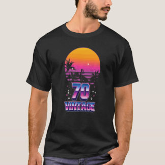 T-shirt Surf 1970 Pacific Ocean Sunset 70e anniversaire 70
