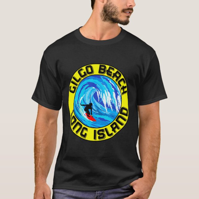 T-shirt Surf à Gilgo Beach Long Island New York Surf Surf (Devant)