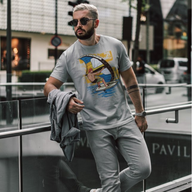 T-shirt Surf à l'aile (Créateur téléchargé)