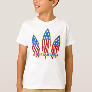 T-shirt Surf America Surboard drapeau patriotique