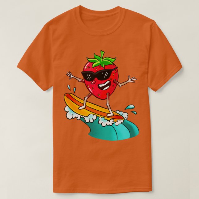 T-shirt Surf aux fraises (Design devant)