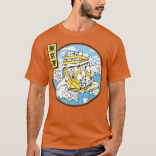 T-shirt Surf Banana Milk Carton Japon Wave Kawaii Vapor
