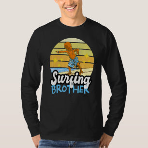 T-shirt Surf Brother Sur Les Vagues À La Plage Pour Sibl
