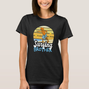 T-shirt Surf Brother Sur Les Vagues À La Plage Pour Sibl