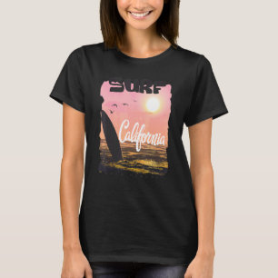 T-shirt Surf California Citation Wave Raiders Cool Surf Ca