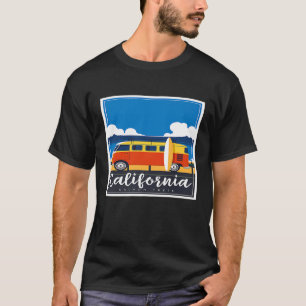 T-shirt Surf Californie Saumon Creek Van Life Surf Summ