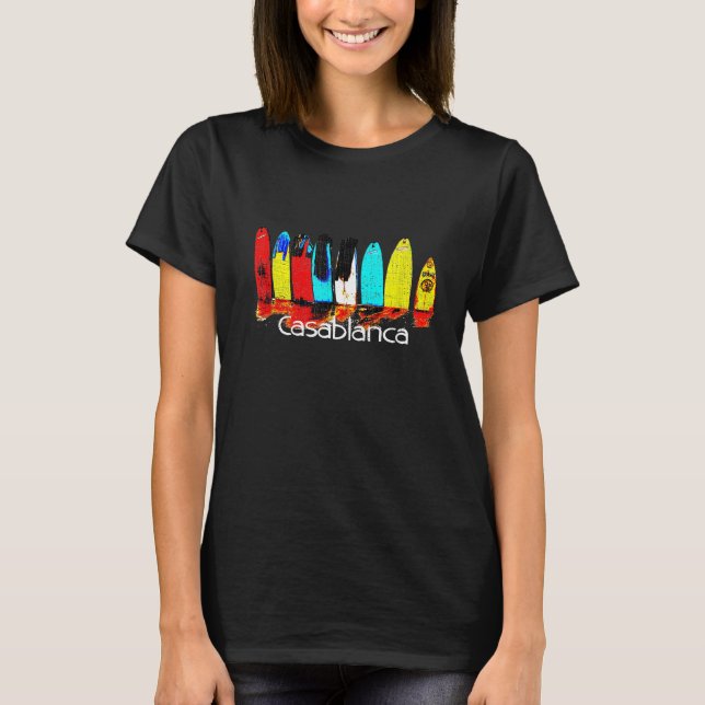 T-shirt Surf Casablanca Maroc (Devant)