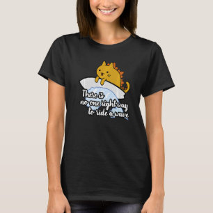 T-shirt Surf catzilla surfer moyen de chevaucher vague