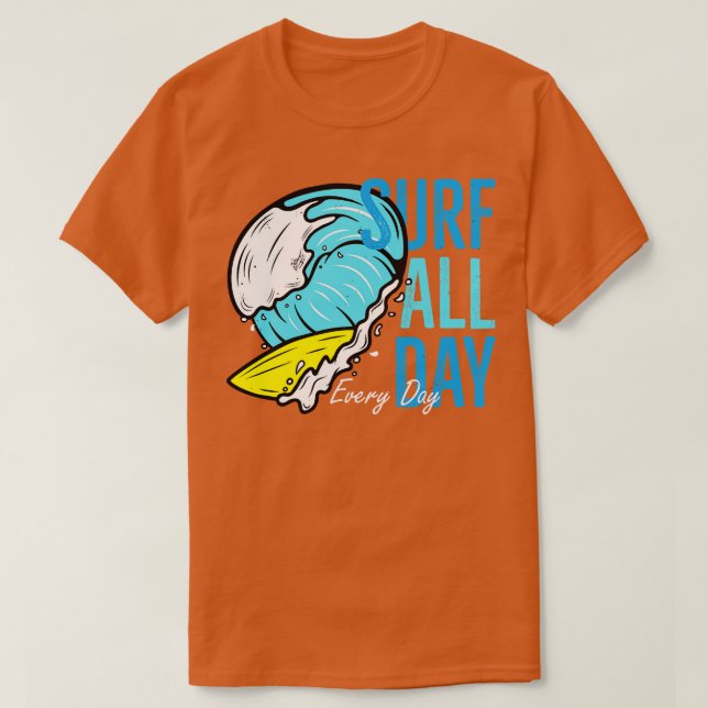 T-shirt Surf Chaque Jour Surf Wave Surfer (Design devant)