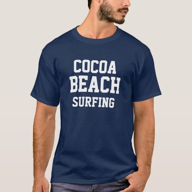T-Shirt Surf Cocoa Beach Floride (Devant)
