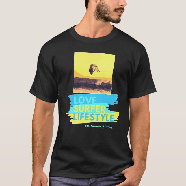 T-shirt Surf Culture Windsurfer-Design (Devant)
