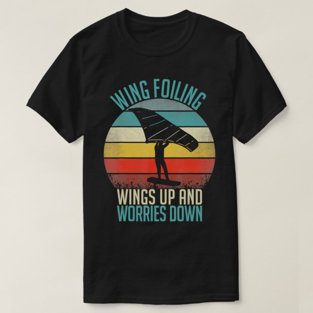 T-shirt Surf d'aile de l'aile de l'aile de l'aile (Design devant)