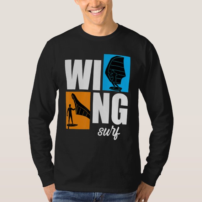 T-shirt Surf d'aile Wingfoil Wingsurf Retro (Devant)