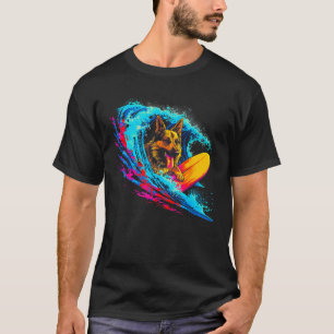 T-shirt Surf d'aviron berger allemand Art