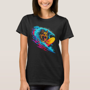 T-shirt Surf d'aviron berger allemand Art