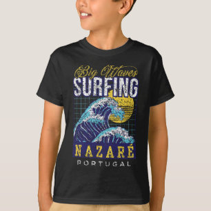 T-shirt Surf de grosses vagues Nazaré Portugal Surfeur Sur