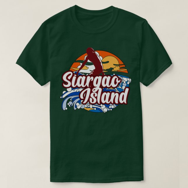 T-shirt Surf de l'île de Siargao (Design devant)